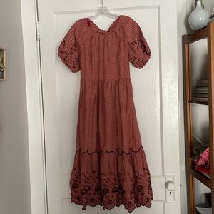 Madewell Plaid Midi Dress